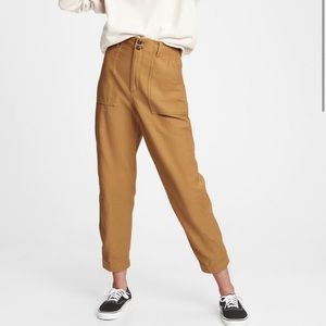 Gap Tapered High Rise Cotton Utility Pants